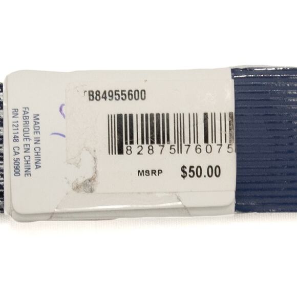 Izod Adjustable Self Tie Black Herringbone Bowtie - Picture 3 of 5